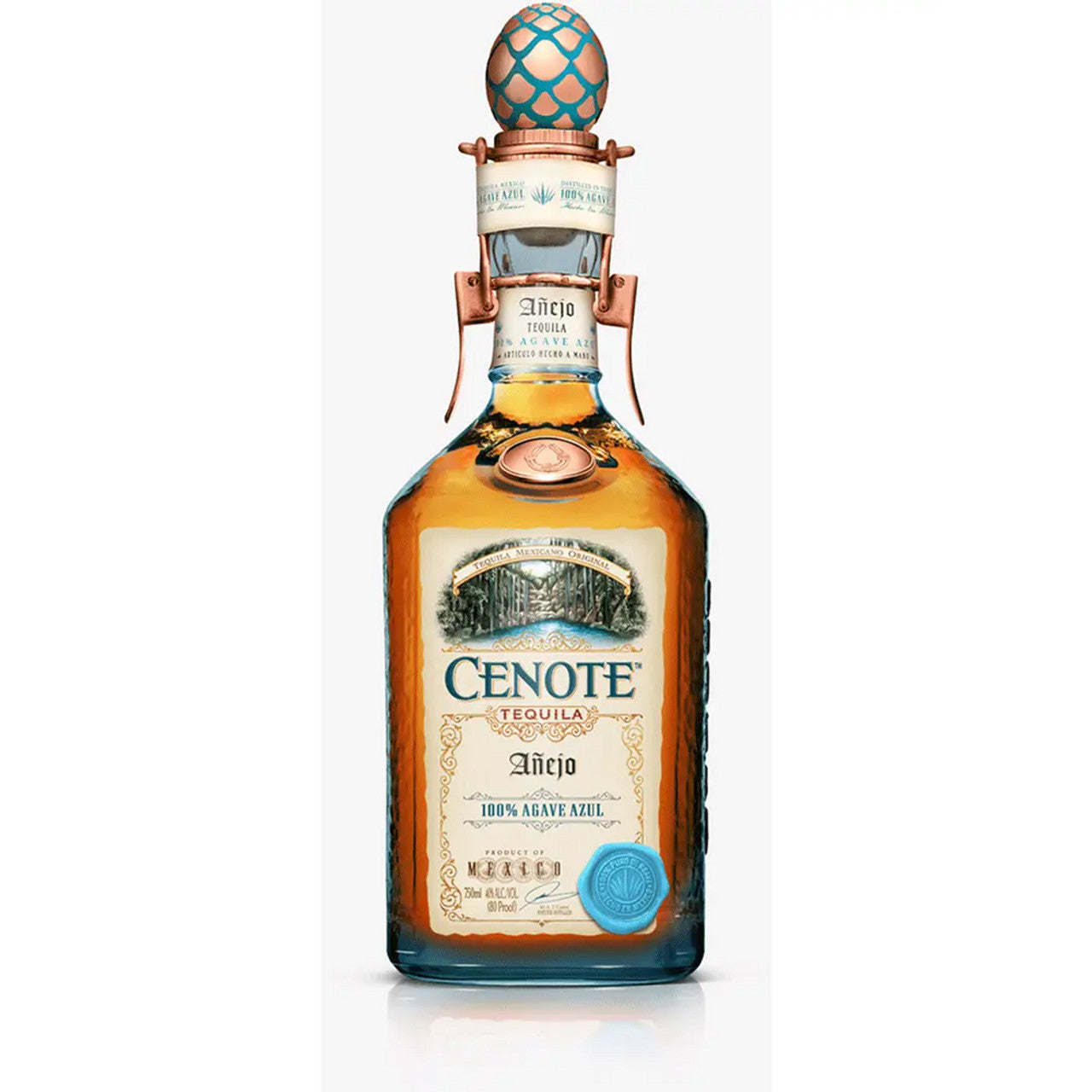 Cenote Agave Cristalino Añejo 40% 750ml