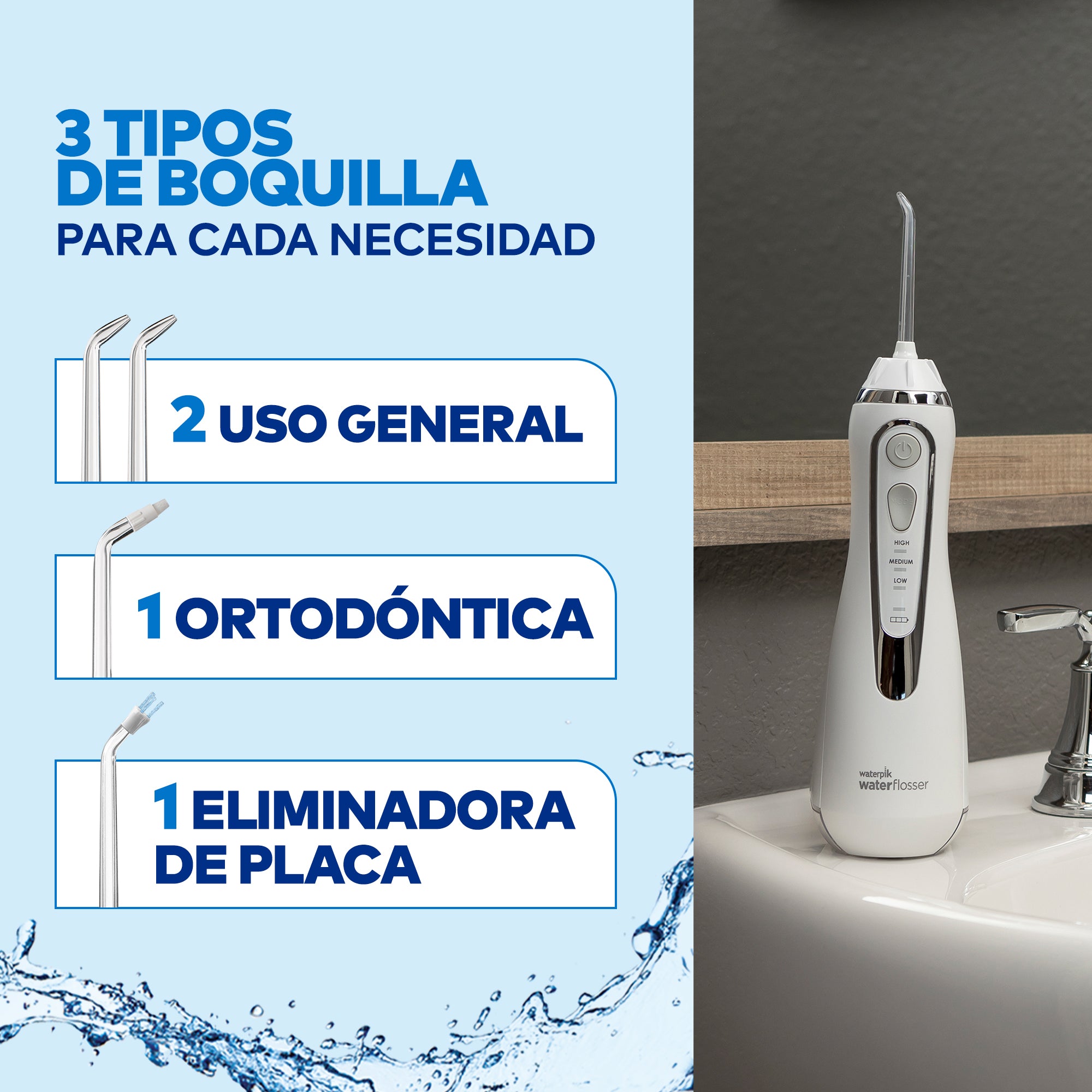 Irrigador bucal Waterpik Cordless Advanced Wp-560Cd
