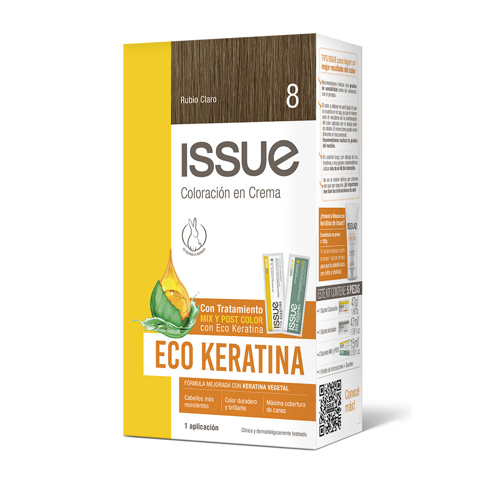 Issue Kit Coloración Eco Keratina N°8 10x47g
