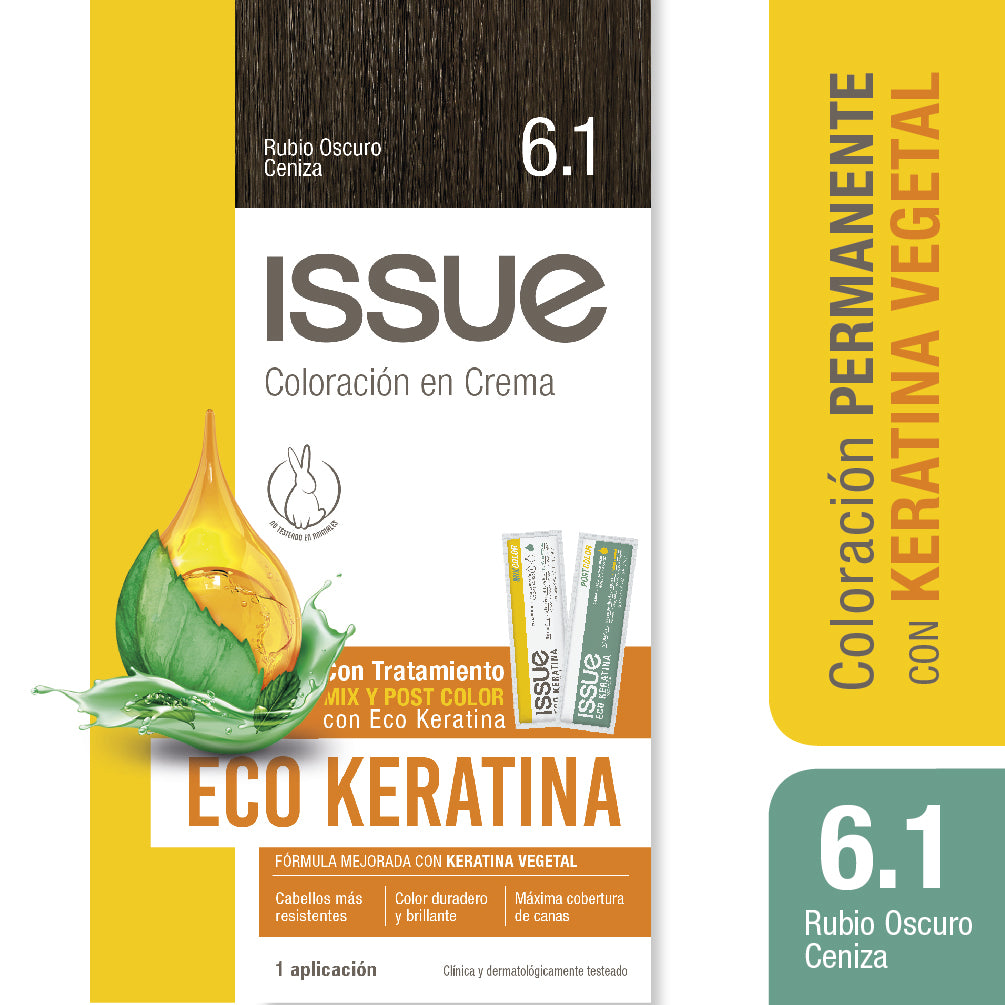 Issue Coloración Kit Eco Keratina N°6.1 470g