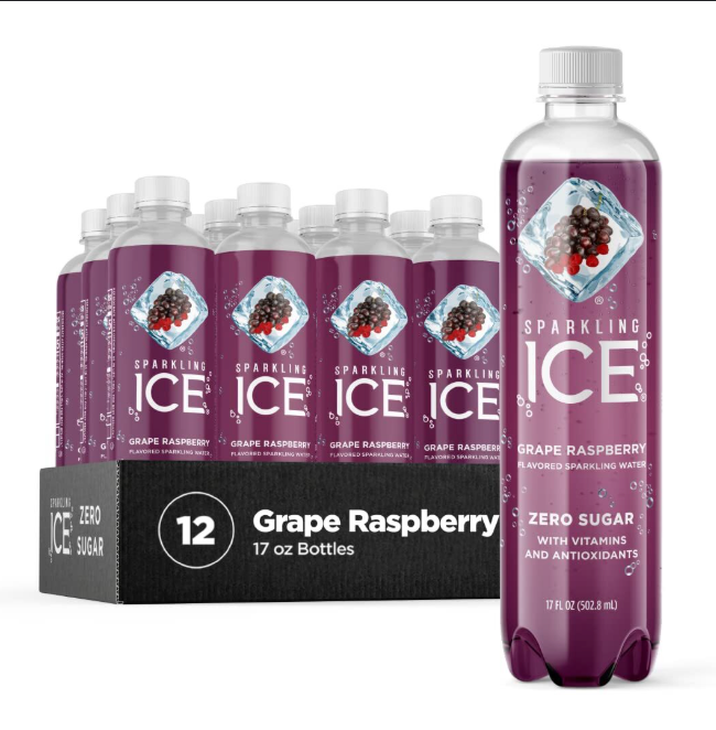 Sparkling Ice Grape Raspberry 12x17oz