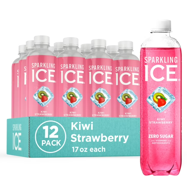 Sparkling Ice kiwi strawberry 12x17oz