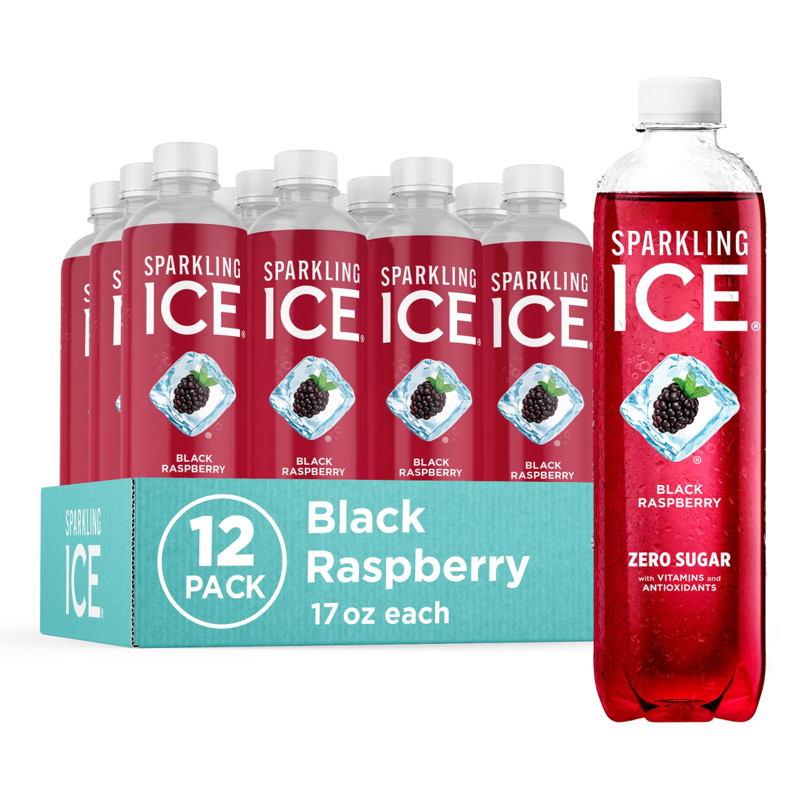 Sparkling Ice Black Raspberry 12x17oz