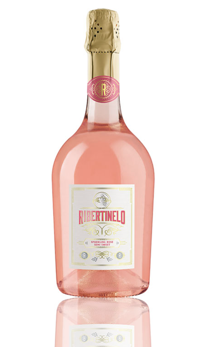 Ribertinelo rosé semi sweet sparkling 12% 750ml