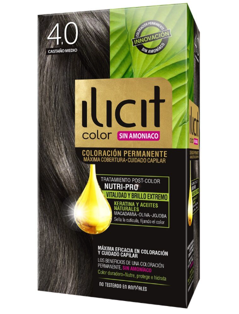 Ilicit Sin Amoníaco 4/0 Castaño Medio 60g