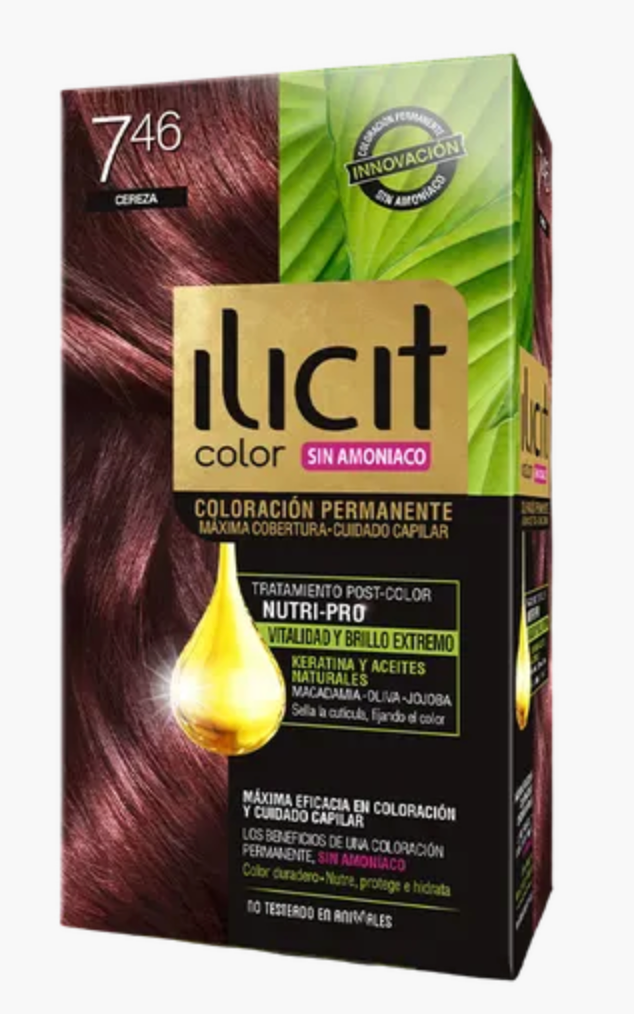 ILICIT Tinte Sin Amoníaco 7/46 Cereza 60g