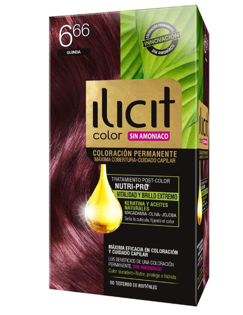 ILICIT Sin Amoniaco 6/66 Guinda 60g