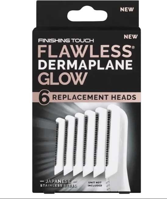 Flawless Derm Glo Replacment Head Set 4 Pack
