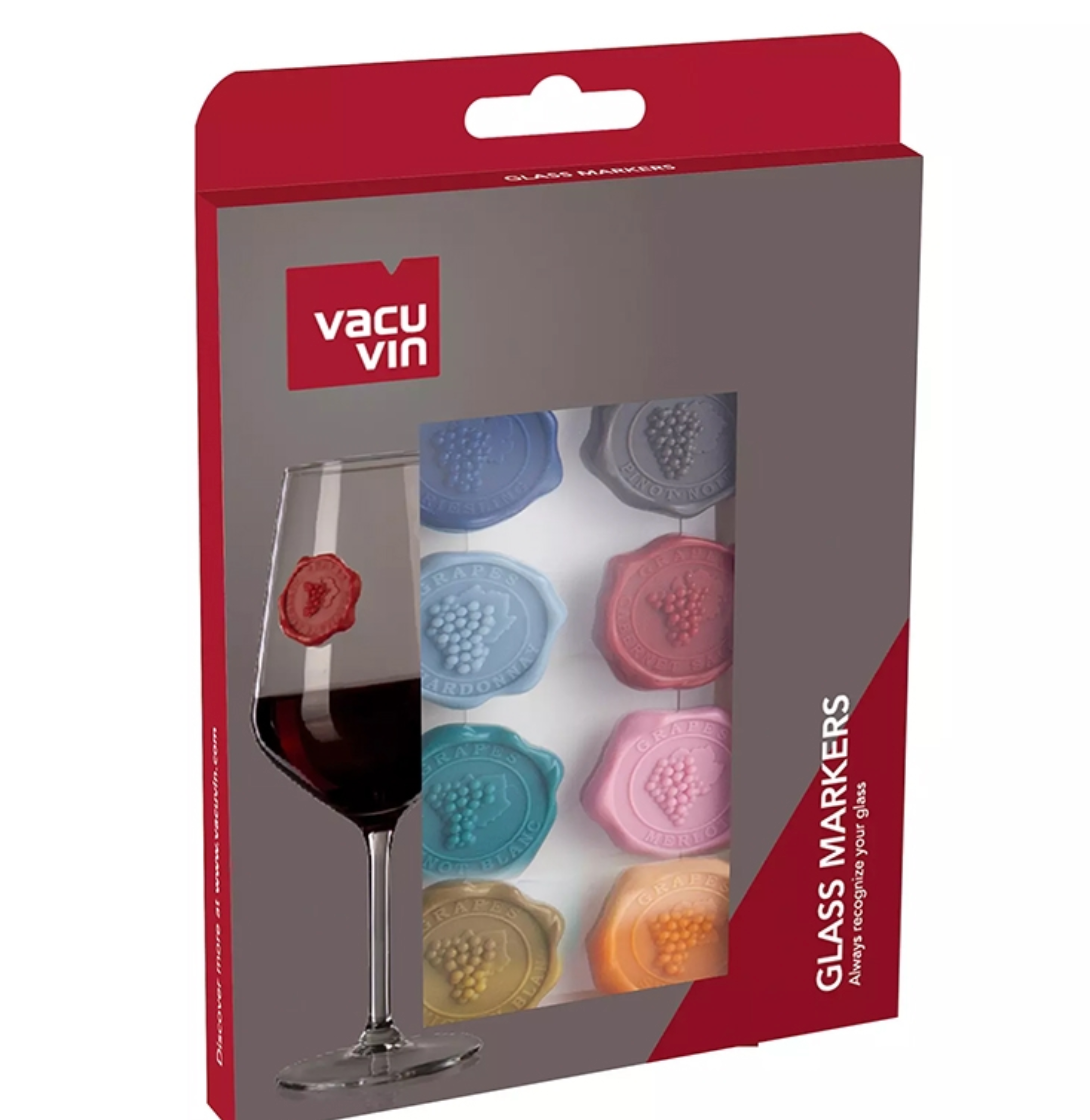 Vacu Vin Glass Markers Classic Grapes