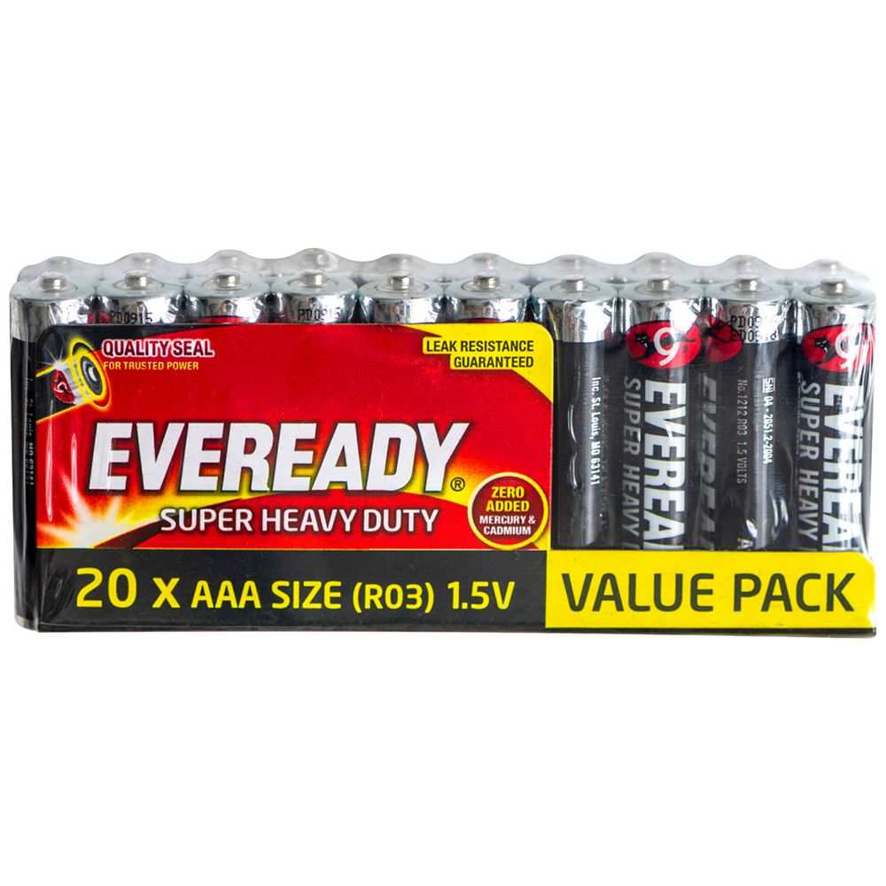 Eveready Batería AAA Super Heavy Duty 20 unidades