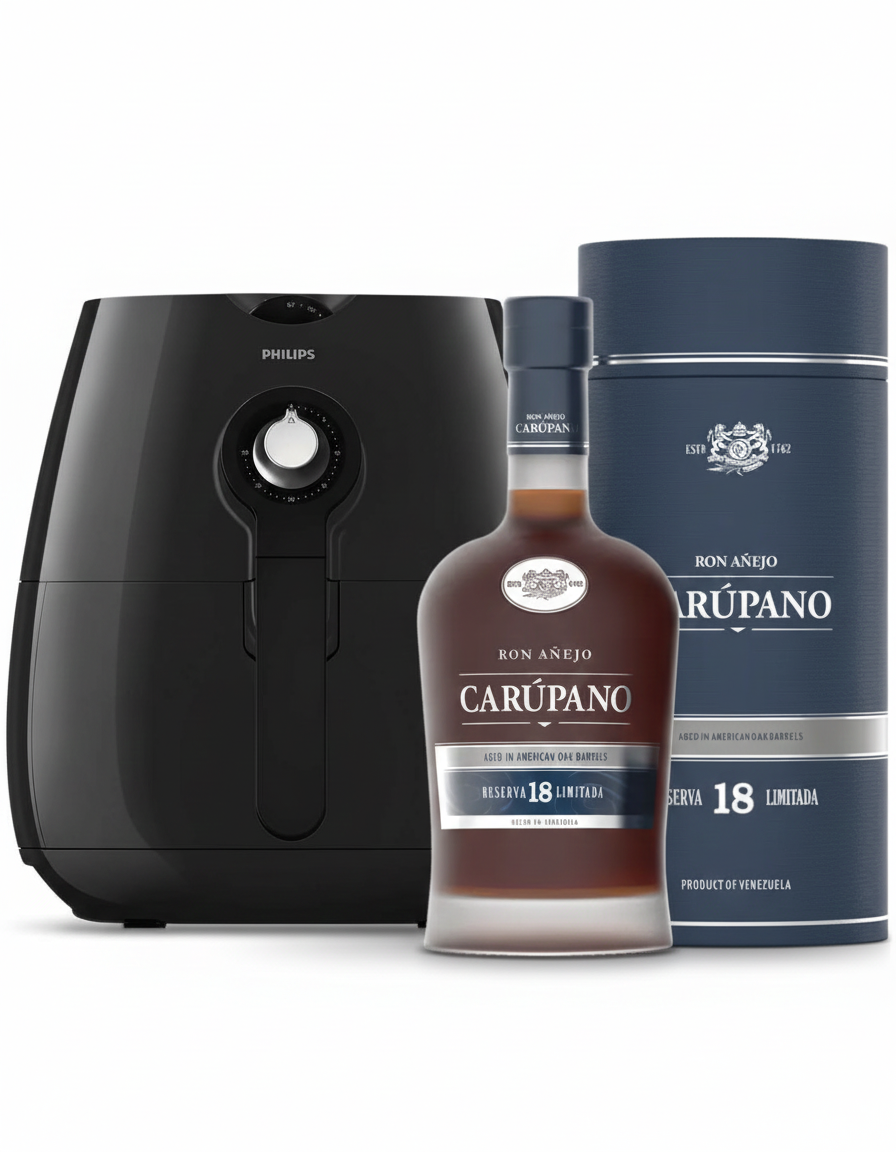 Ron Carupano Reserva Limitada 18 años 750ml + Air Fyer (ITBMS Incluido)