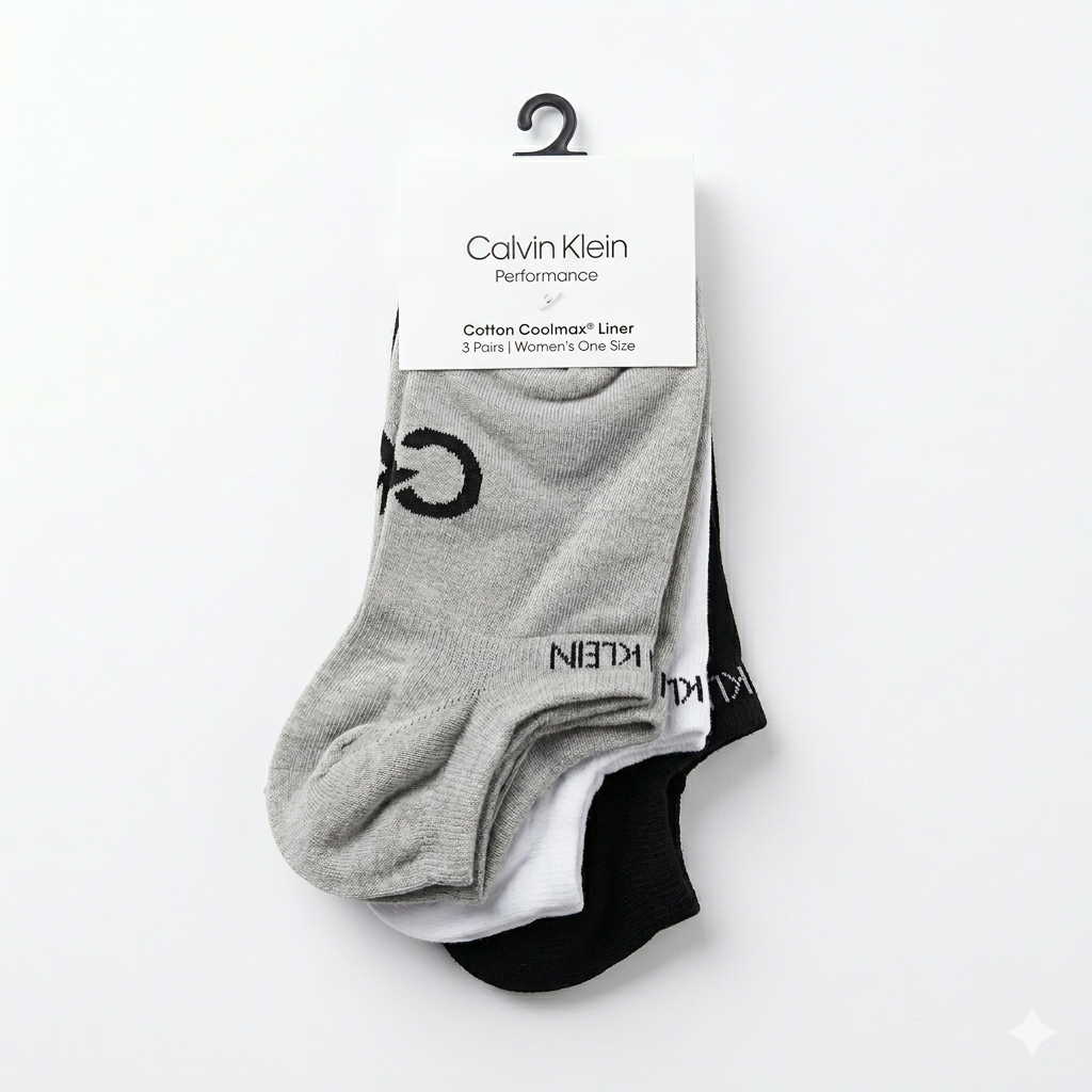 3 Pares Medias Coolmax Logo Calvin Klein
