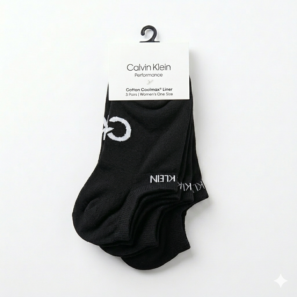 3 Pares Medias Coolmax Logo Calvin Klein