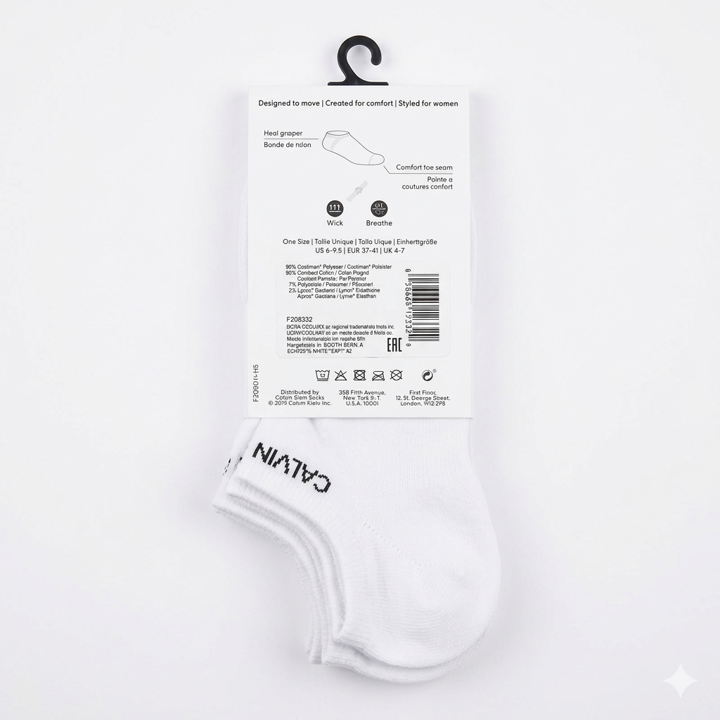 3 Pares Medias Coolmax Logo Calvin Klein