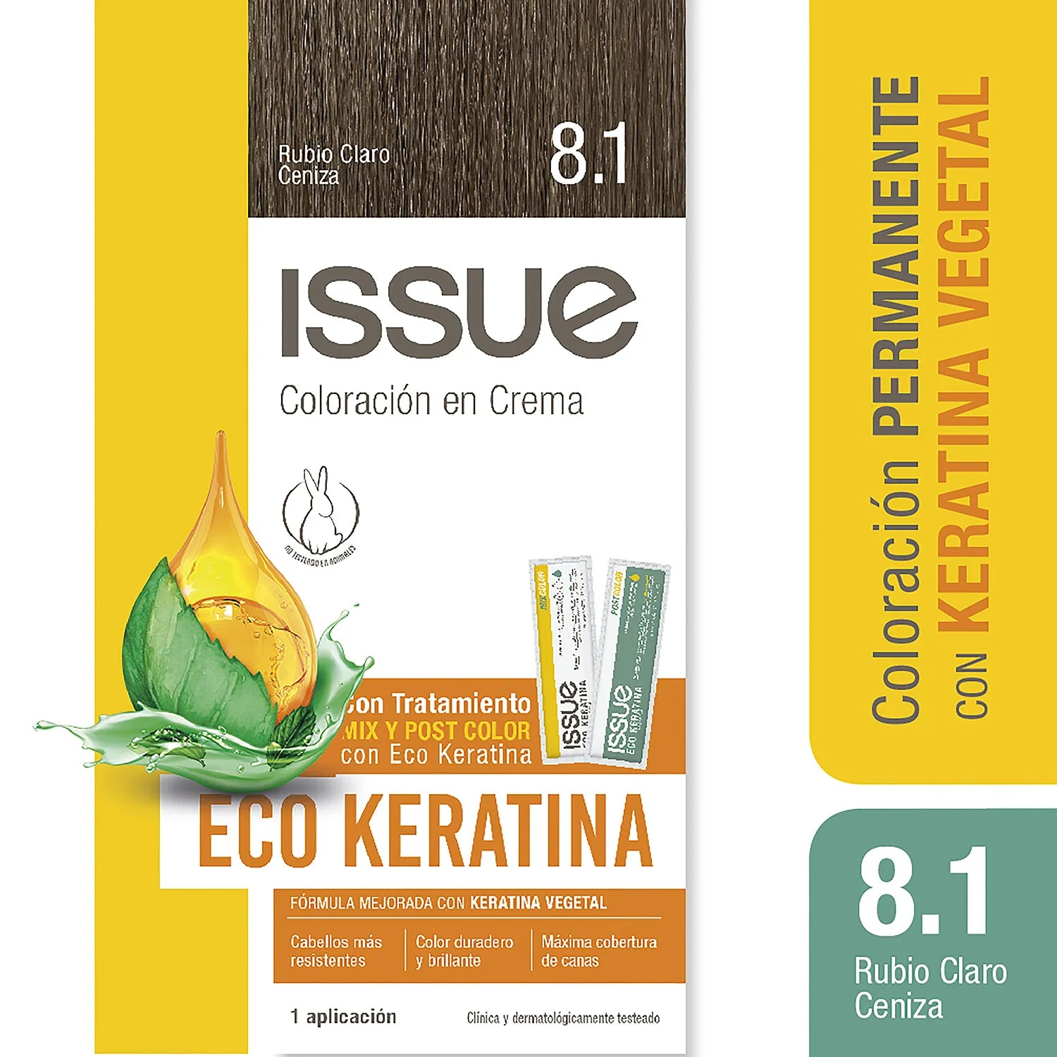 Issue Kit Coloración Eco Keratina N°8.1 470g