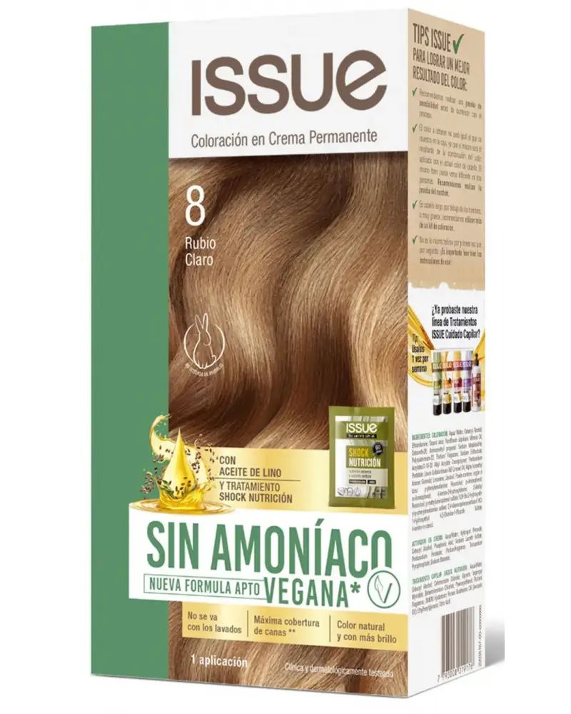 ISSUE Color Sin Amoniaco N°8 Kit 10x47g
