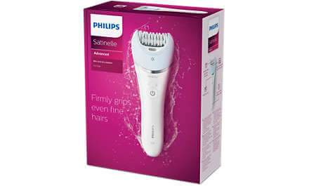 Philips Satinelle Soft Epilator Wet & Dry, Rechargable Total Body Ceramic