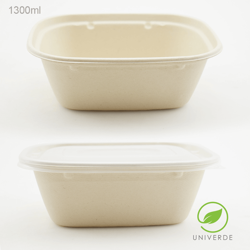 Envase Biodegradable 1300ml (50 pzs)