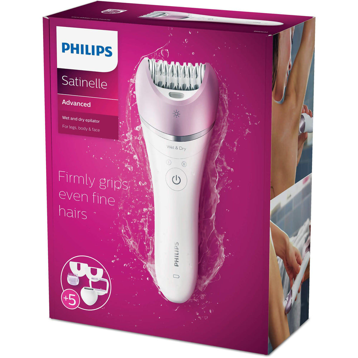 Depiladora Philips Satinelle Advanced con sus accesorios - imagen 4