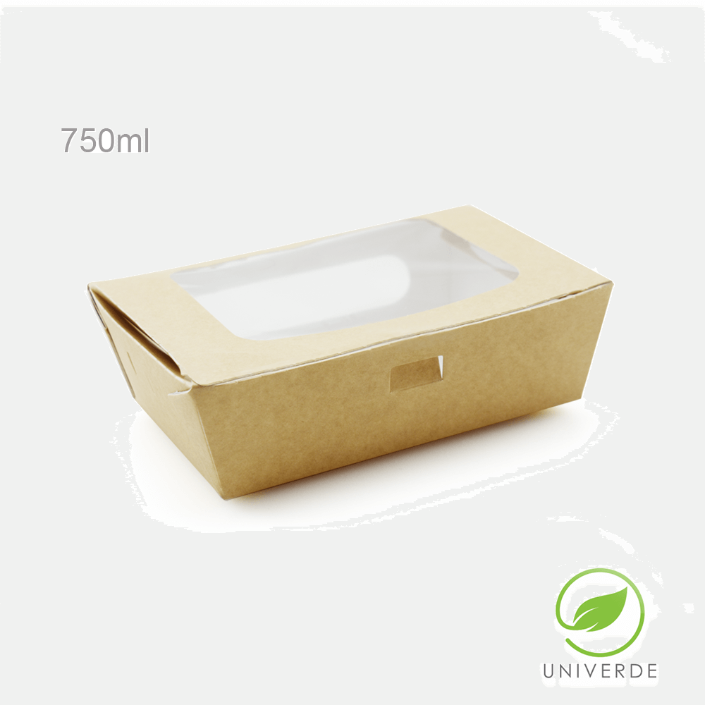 Envase Kraft Con Ventana 750Ml 50Unid Univerde