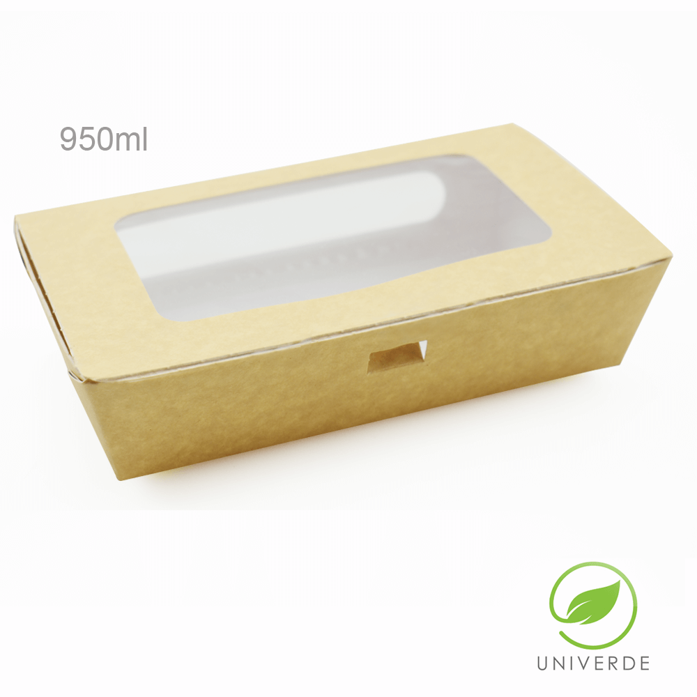 Envase Kraft Con Ventana 950Ml 50Unid Univerde