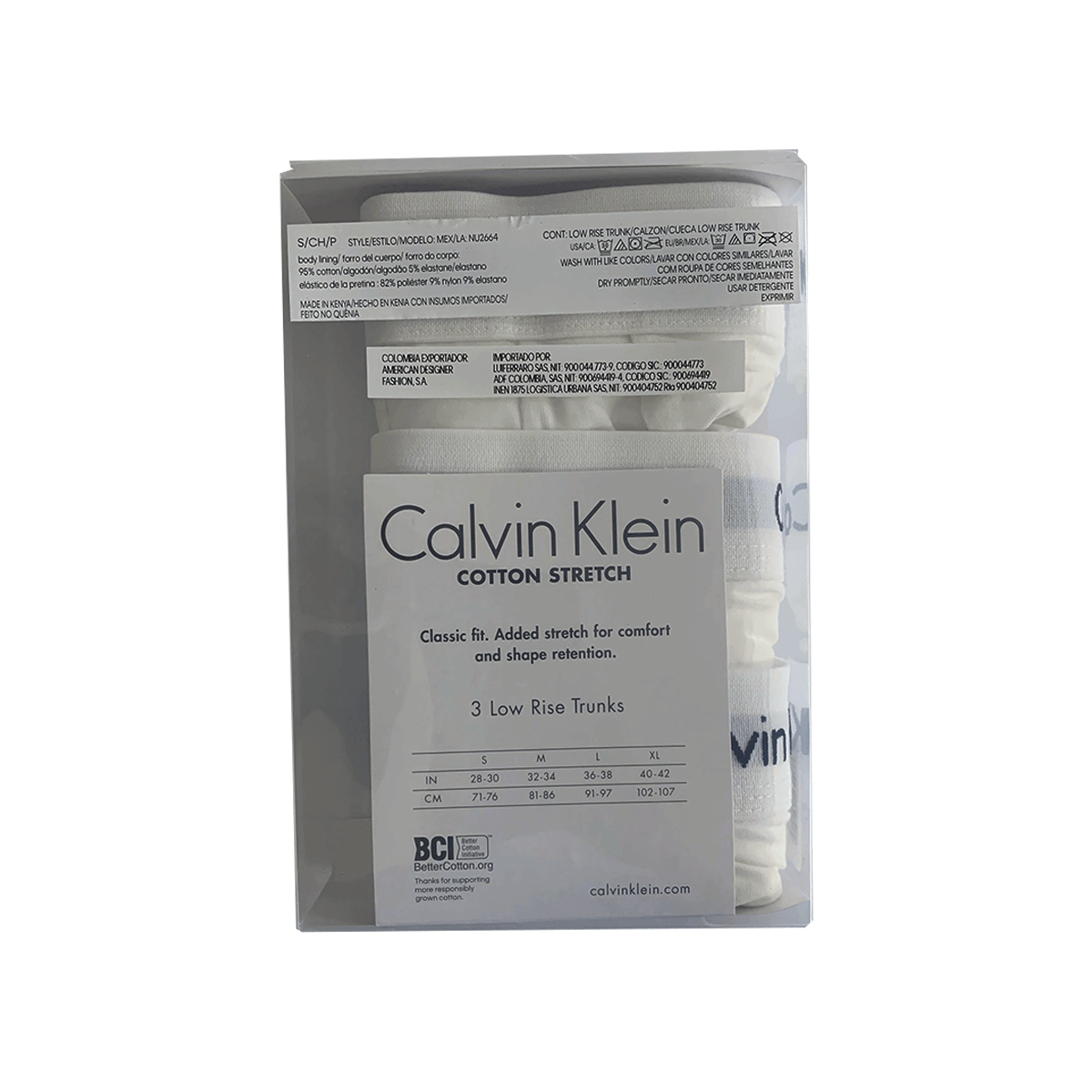 3 Pk Low Rise Trunk Calvin Klein Cotton