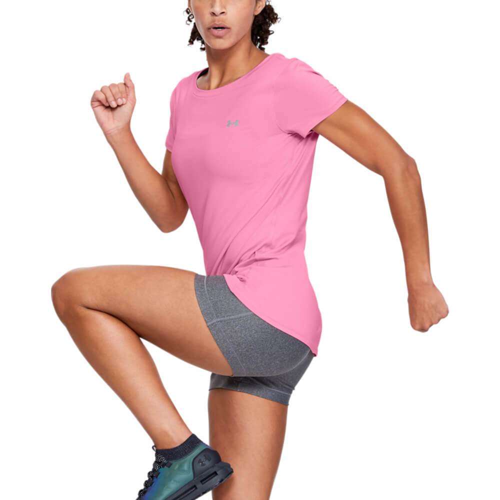 T-Shirt Manga Corta HeatGear® Armour para Mujer