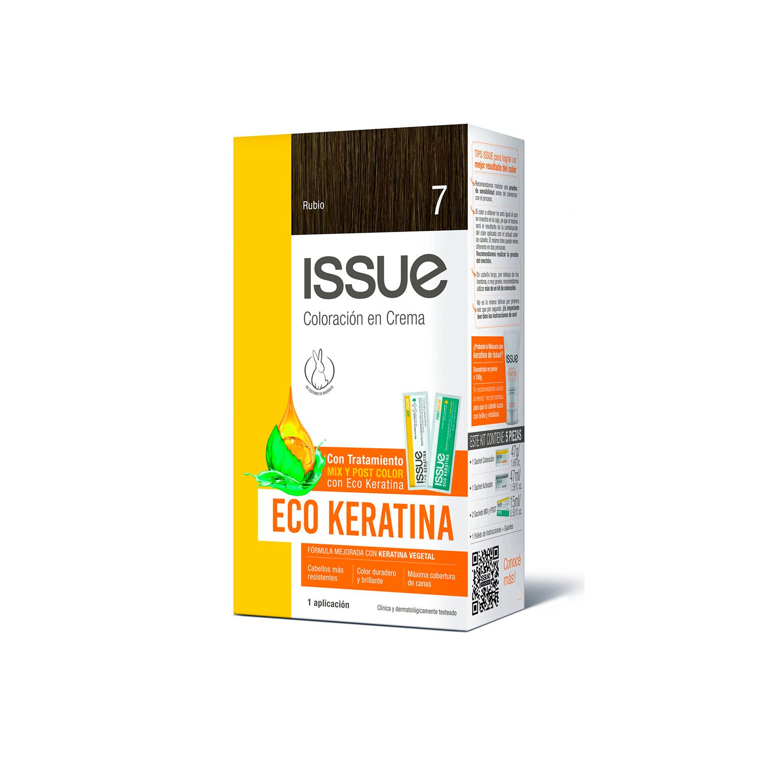 Issue Kit Coloración Eco Keratina N°7 10x47g