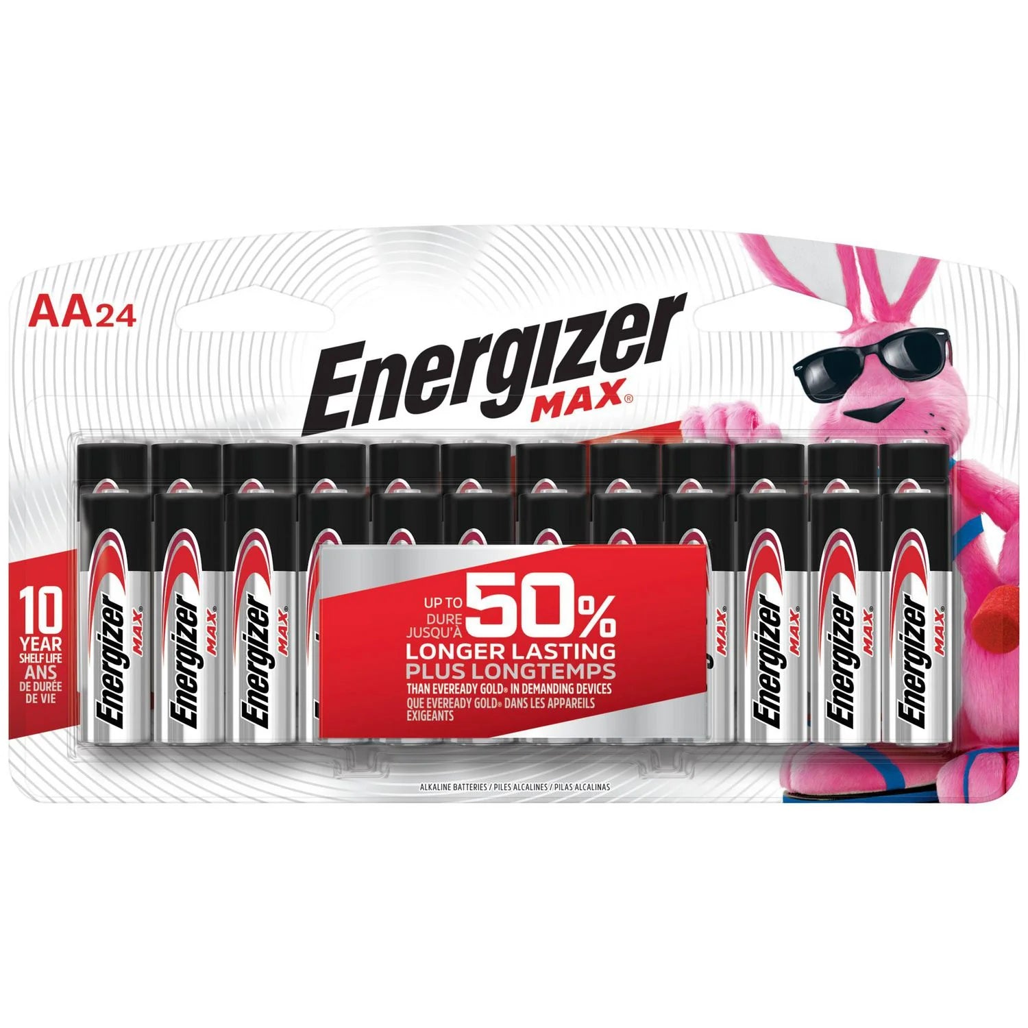 Baterías Alcalinas Energizer AA y AAA 24x12
