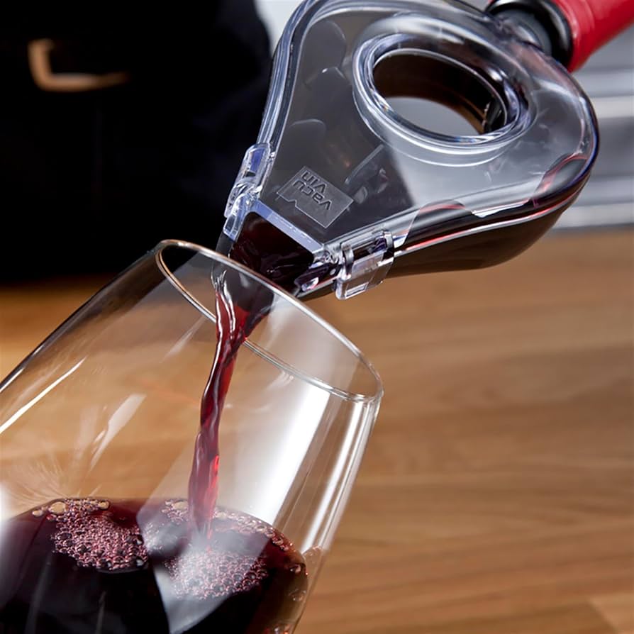 Vacu Vin wine aireador grey