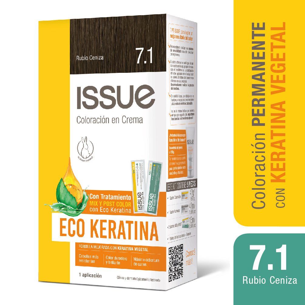 Issue Kit Coloración Eco Keratina N°7.1 470g