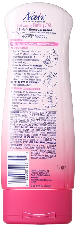 Nair Lotion Baby Oil 9 OZ
