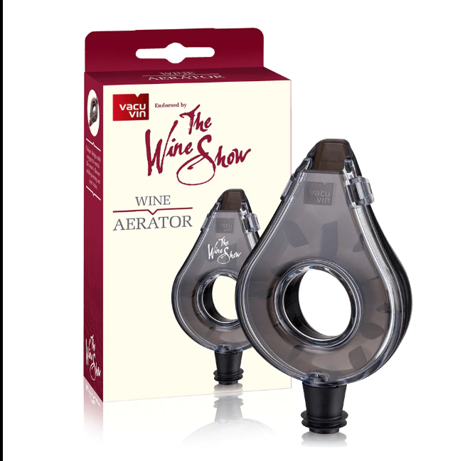 Vacu Vin wine aireador grey