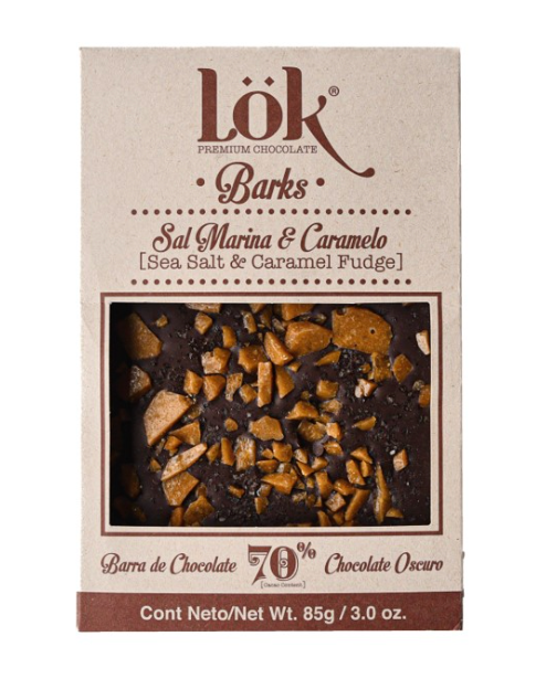 Lok Chocolate 70% Sal Marina y Caramelo 85g