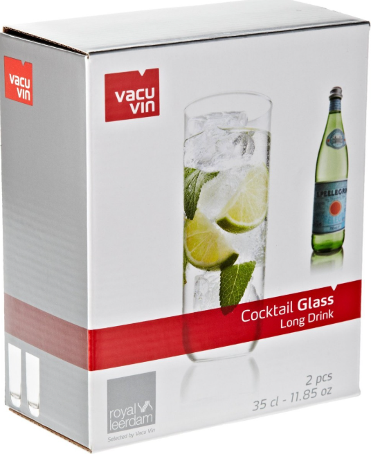 Vacu Vin Set 2 Vasos Cocktail Long Drink