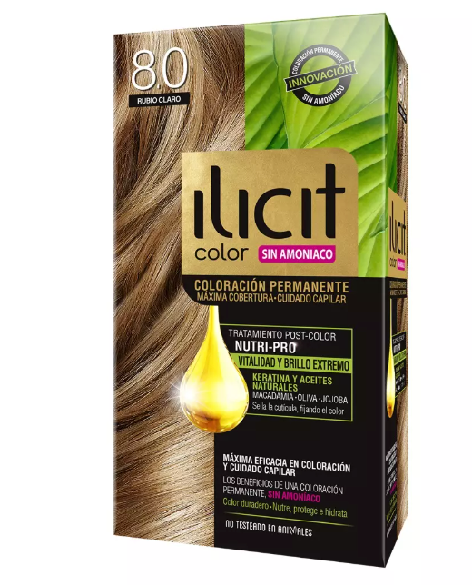 ILICIT Sin Amoníaco Rubio Claro 8/0 60g
