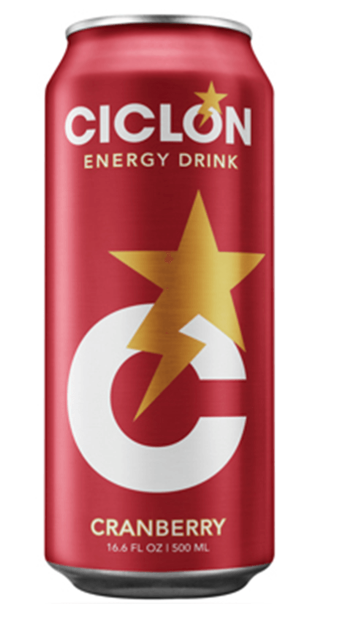 Ciclón Energy Drink Cranberry 24x10oz