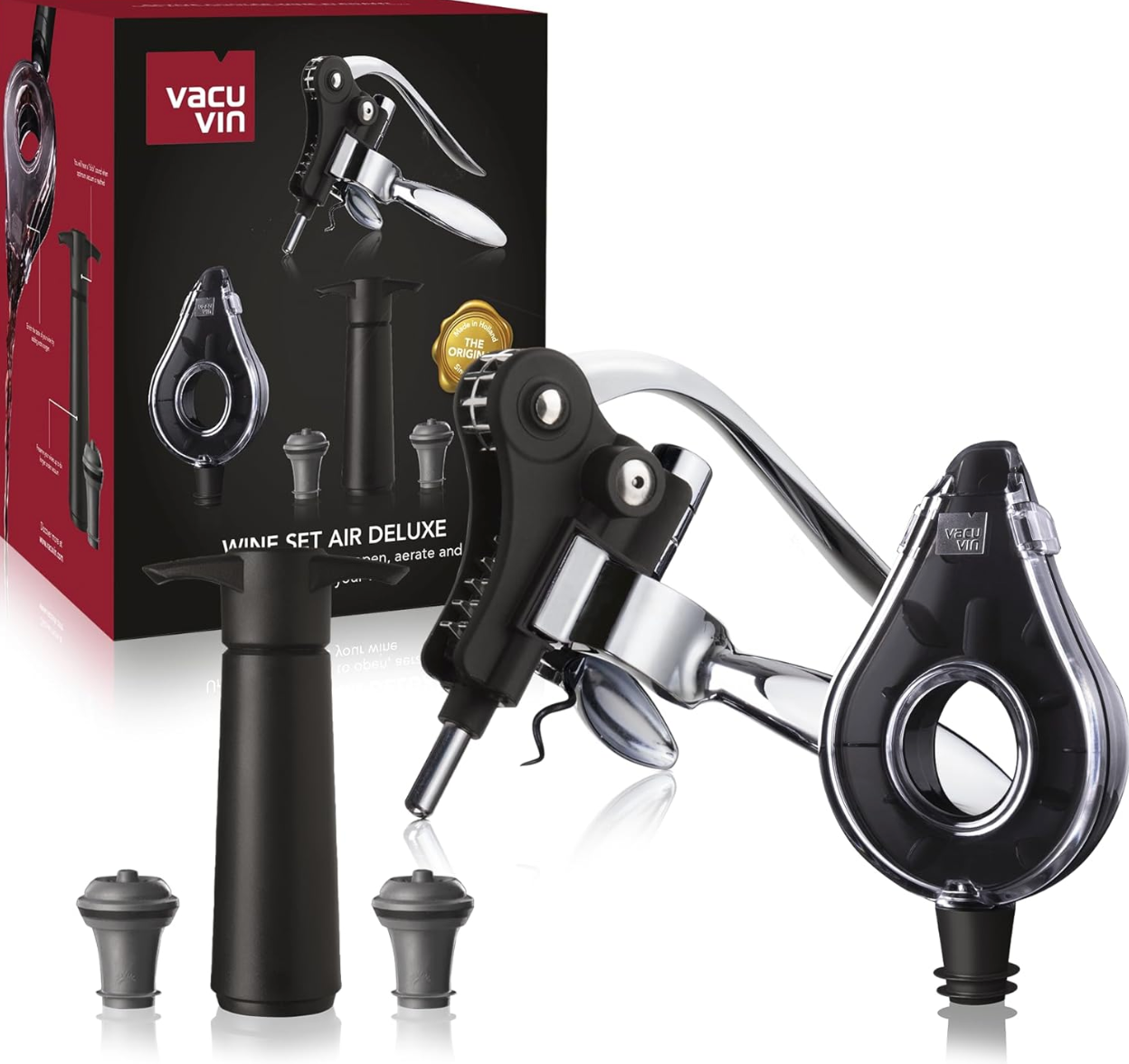 Vacu Vin Wine Set Air Deluxe 5 Piezas