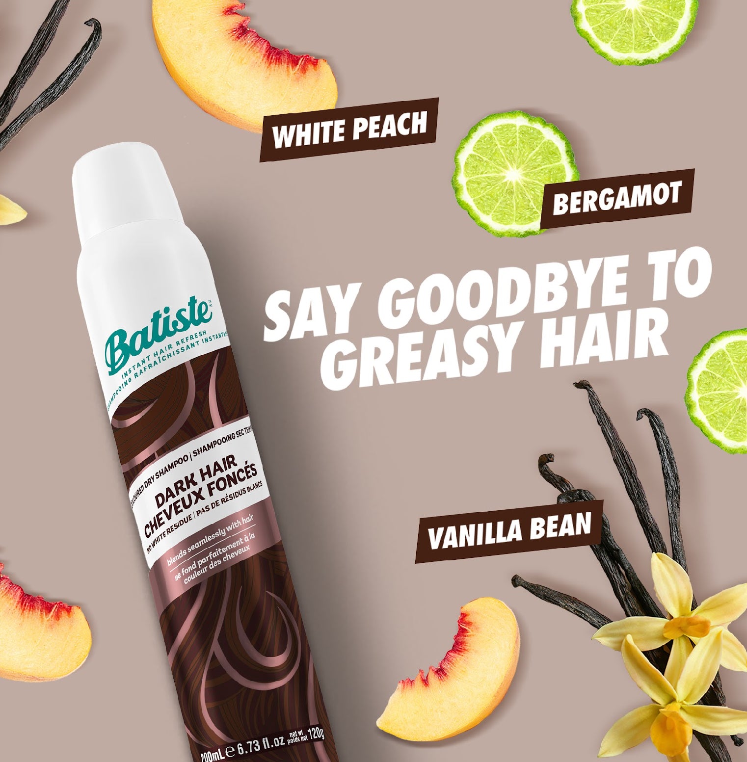 Shampoo en seco Batiste Dark Hair 200ml