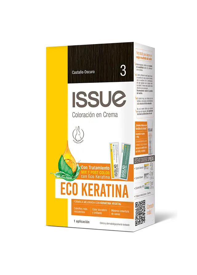 ISSUE Kit Coloración Eco Keratina N°3 470g