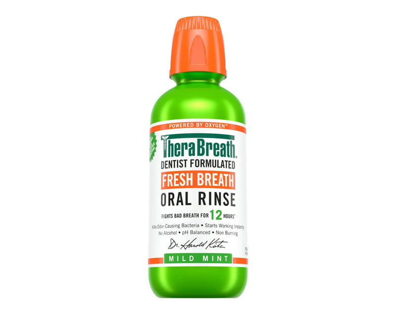 Therabreath Fresh Breath Oral Rinse Mild Mint 16Oz