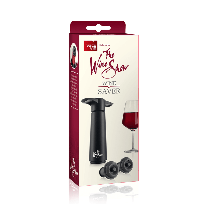 Vacu Vin Wine Saver Gift Pack Black (1 Pump, 2 Stopper)