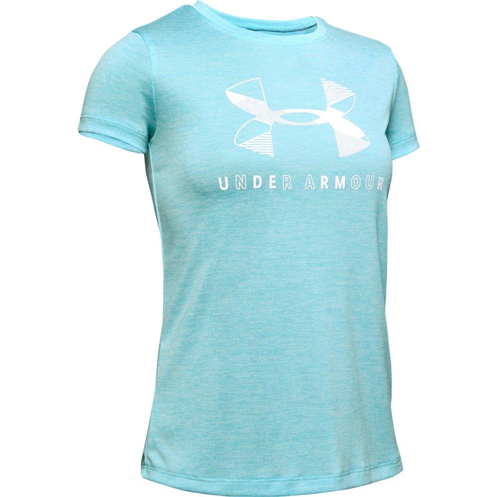 T-Shirt Manga Corta UA Big Logo Twist para Niña