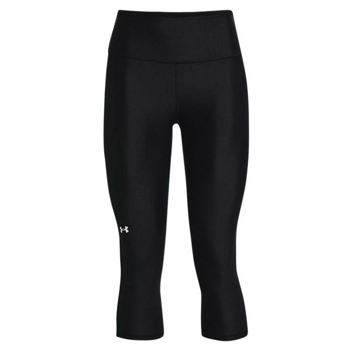 Capri Negro HeatGear® Armour Hi-Rise para Mujer