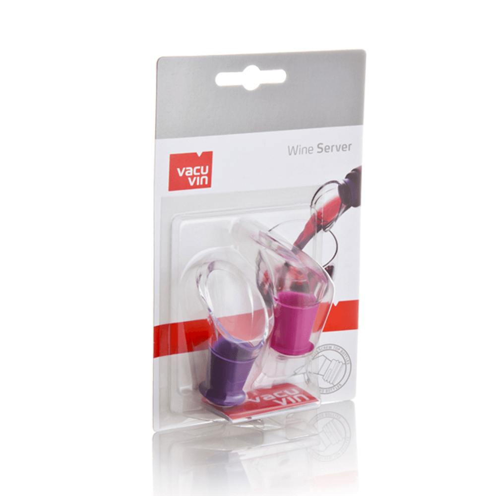 Vacu Vin Wine Server Set Of 2 (Rosado/Morado)