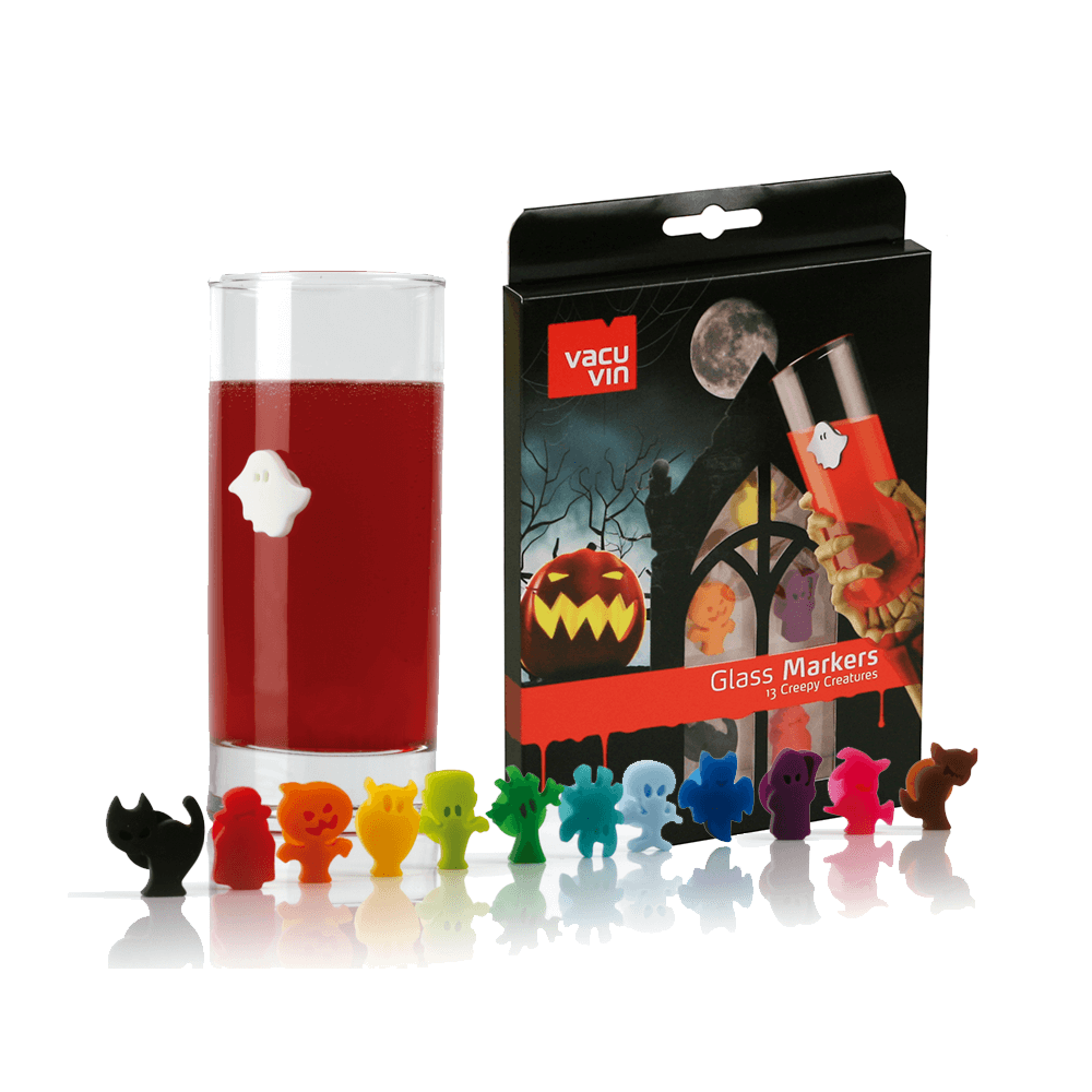 Vacu Vin Glass Markers 13 Creepy Creatures