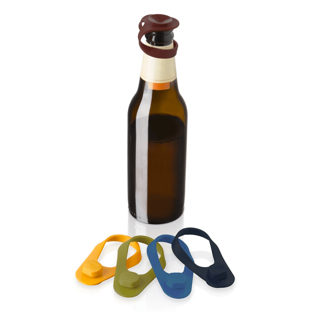 Vacu Vin Cottle Marker & Stopper Silicone Set