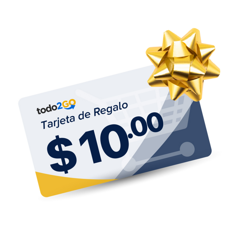 Tarjeta De Regalo Todo2Go $10