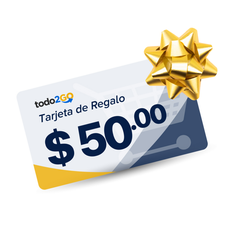 Tarjeta De Regalo Todo2Go $50