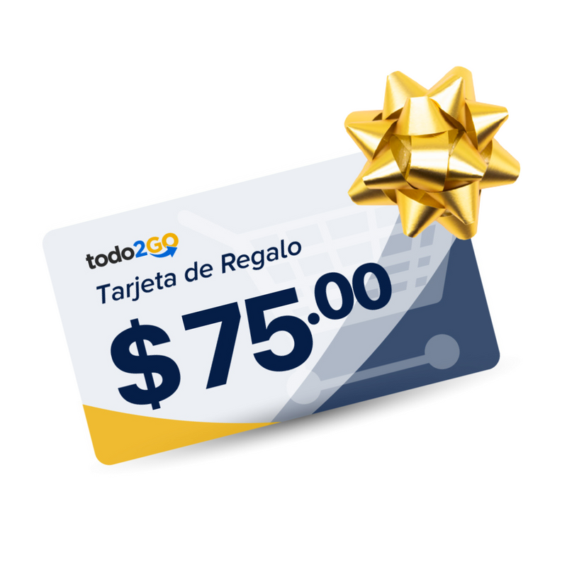 Tarjeta De Regalo Todo2Go $75
